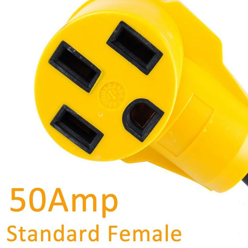 4 Prong Locking Electrical 30Amp To 50Amp Male Plug Female Rv Camper Power Adapter Generator Cord With Handle | Автомобили и
