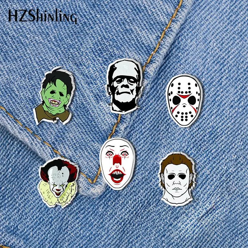 2020 Новинка Хэллоуин акриловая брошь на лацкан из фильма ужасов эпоксидная