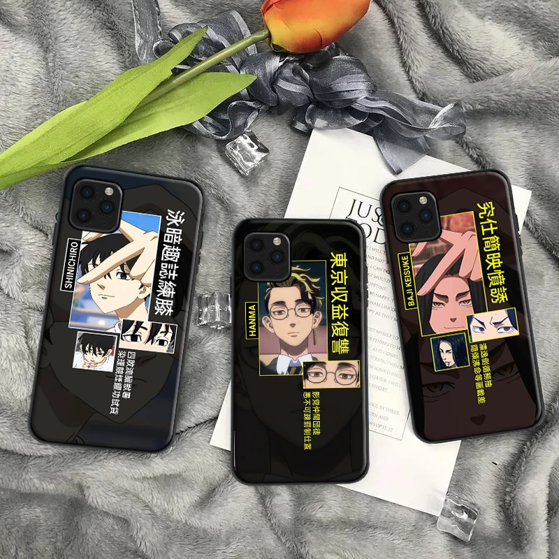 

Japan Anime Tokyo Revengers Phone Case For iPhone 6 6S 7 8 Plus X XR XS XS MAX Funda Soft TPU Carcasa Back Cover Shiba Hakkai