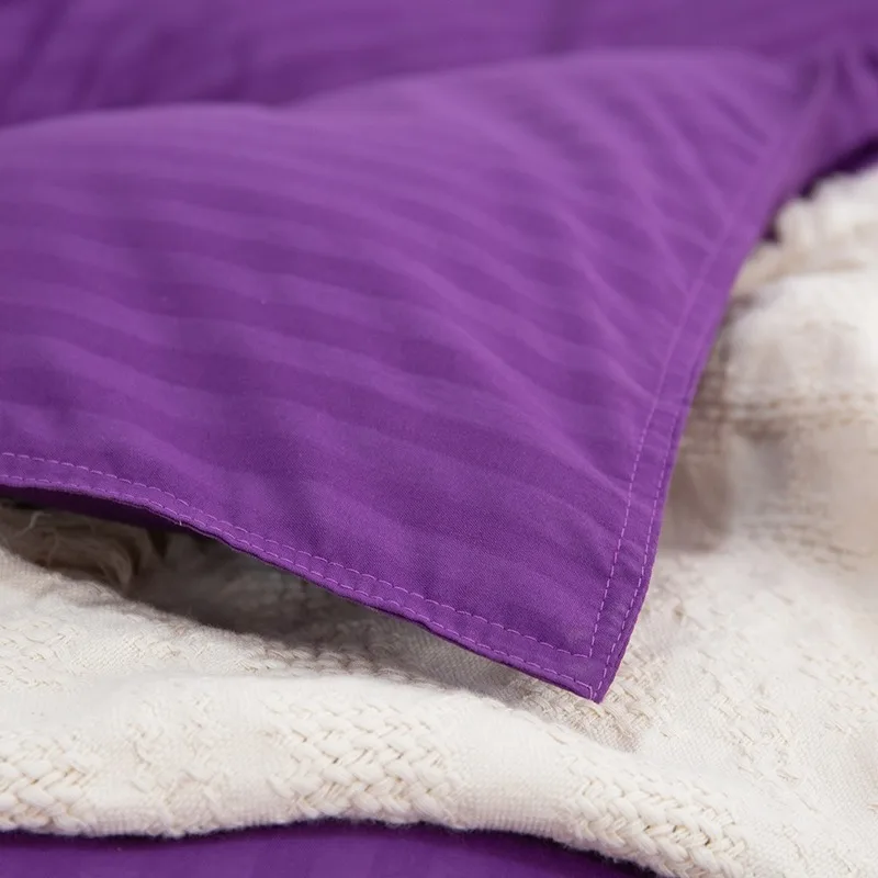 Комплект постельного белья из хлопка роскошные мягкие наборы с атласной полосой