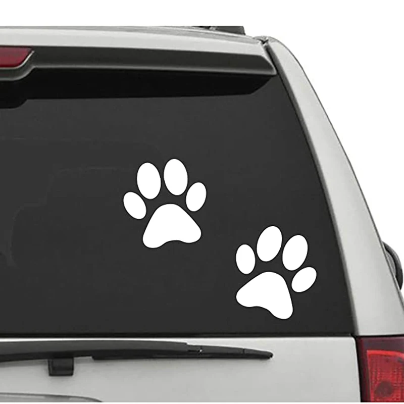

Seek Racing Dog Paws Decal CAR Truck Window Bumper Sticker Pets Pug LAB