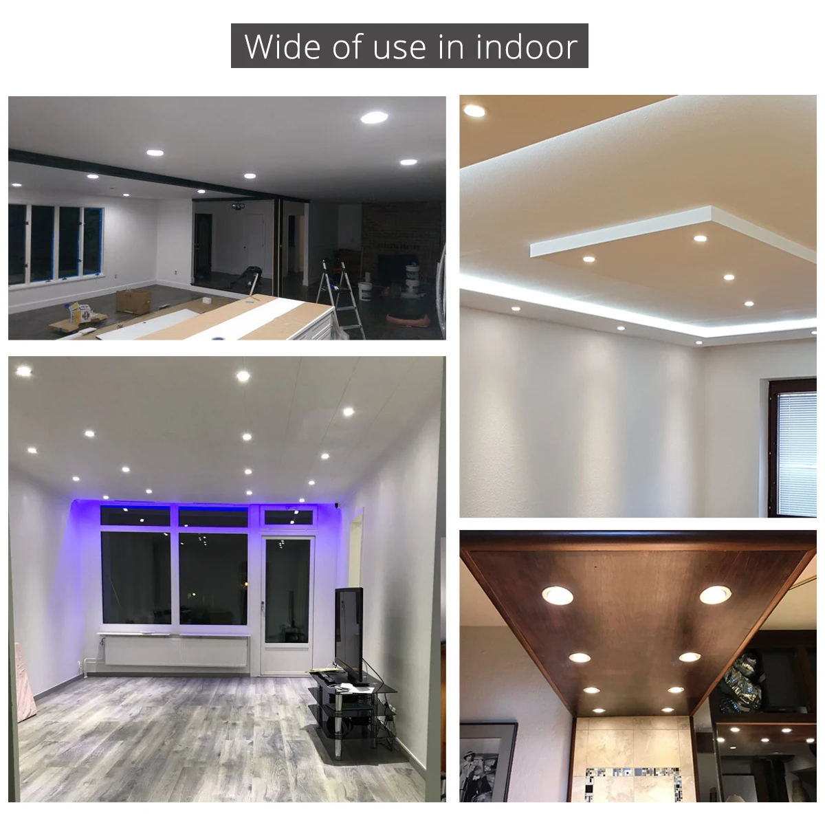 Встраиваемый светодиодный потолочный светильник 10 шт./лот 9 Вт 12 15 холодный белый