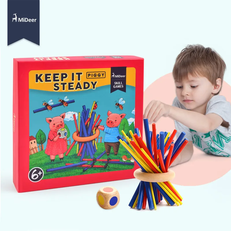 Mideer Keep it steady Семейная Игра мастерства и ловкости для возраста 6+ образовательные палочки головоломки игрушки для детей Детский подарок