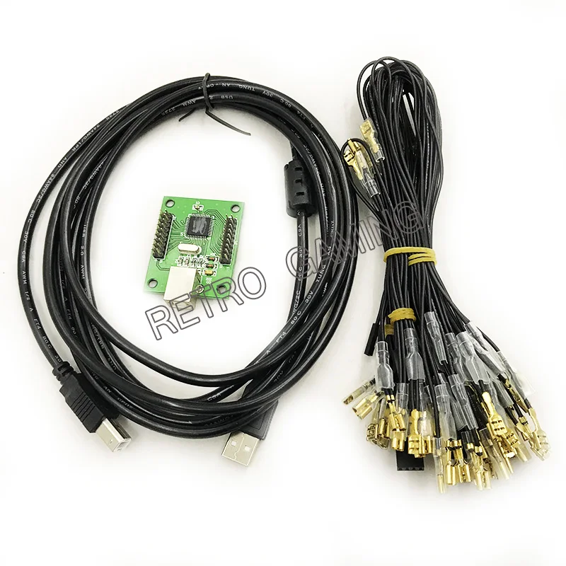 

20 sets 2 player USB arcade controller adapter Arcade machine accessories parts for Raspberry Pi coin operated cabinet