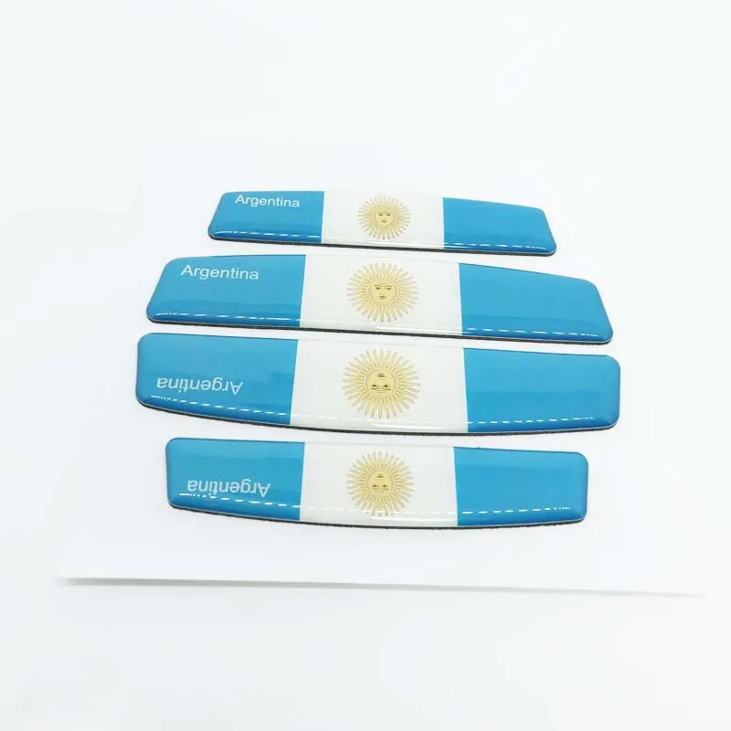 4 шт. защита для края автомобильной двери искусственный национальный флаг Fiat Panda