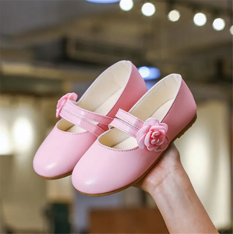 Weoneit детские туфли с цветочным принтом белые розовые золотые вечерние кожаные