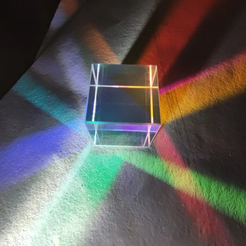 

Girlfriend Gift 26mm Cubic Science Cube Optical Prisma Photography with Hexahedral Prism Home Decoration Prism Glass