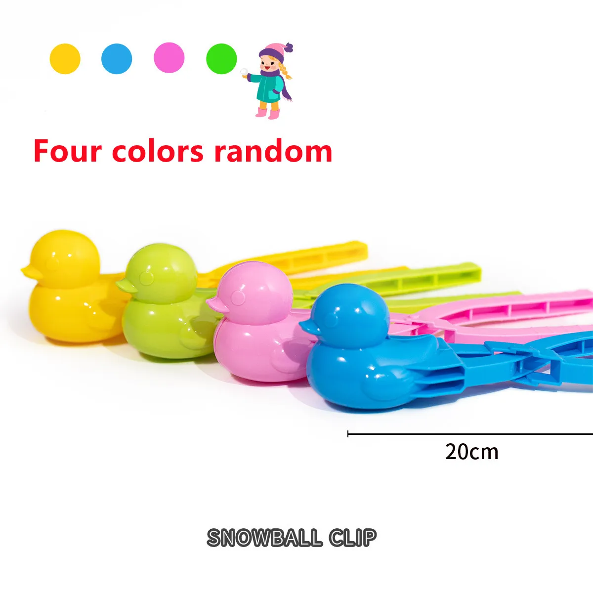 Зажим в форме сердца для изготовления снежинок пластиковая зажим зимних детская