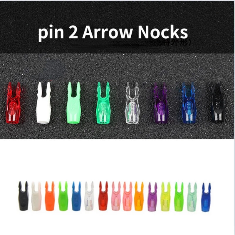 

100pcs Plastic Arrow Nocks PIN2 Compound Recurve Bow Hunting Shooting