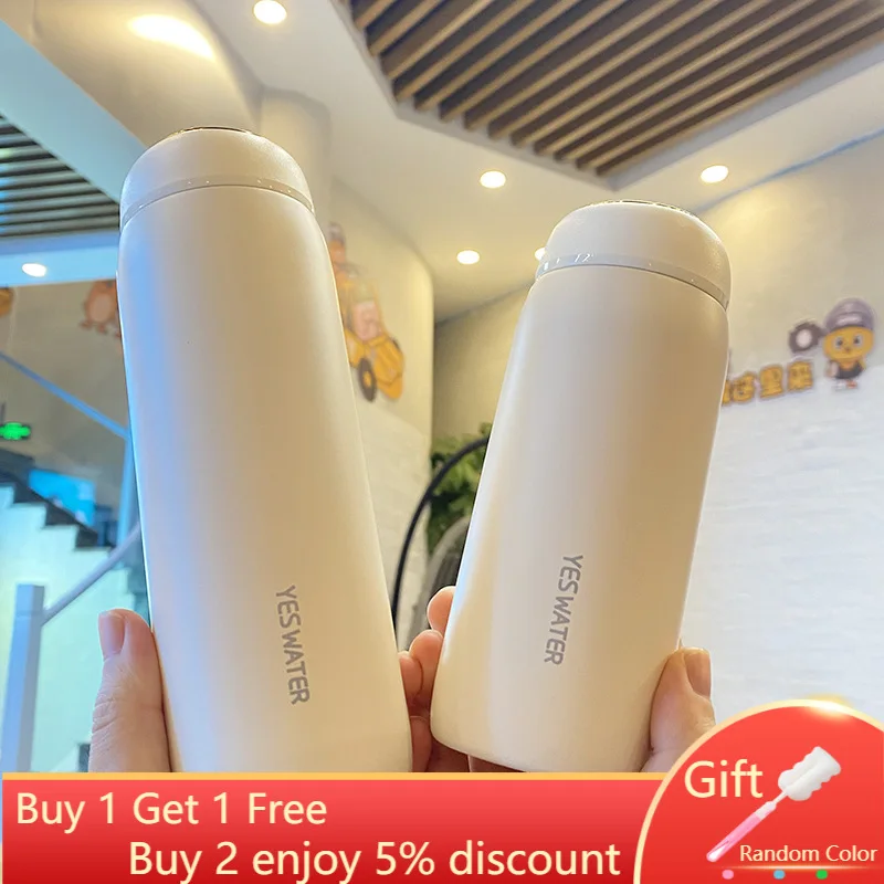 

210ML/280ML Thermos Cups Kids Cute Water Bottle Stainless Steel Mini Style Thermos Bottle Vacuum Flask Bottle Studens cup