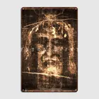 Металлический знак Иисуса из Турина, кинотеатр, кухня, паб, гараж, индивидуальный настенный фотопостер