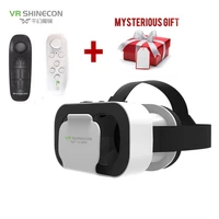 vr shinecon box 5 mini vr glasses 3d glasses virtual reality glasses vr headset for google cardboard smartphone vr game set