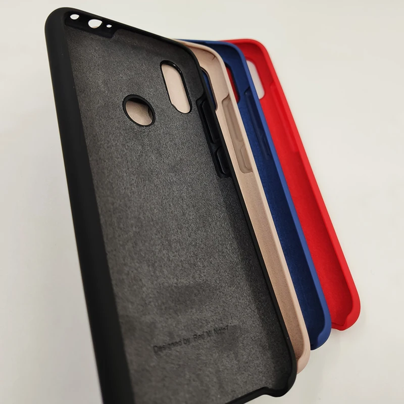 Xiaomi Redmi Note 7 Pro Liquid Silicone Case Official Soft TPU Silky Smooth Phone Back Cover For Note7 phone case | Мобильные