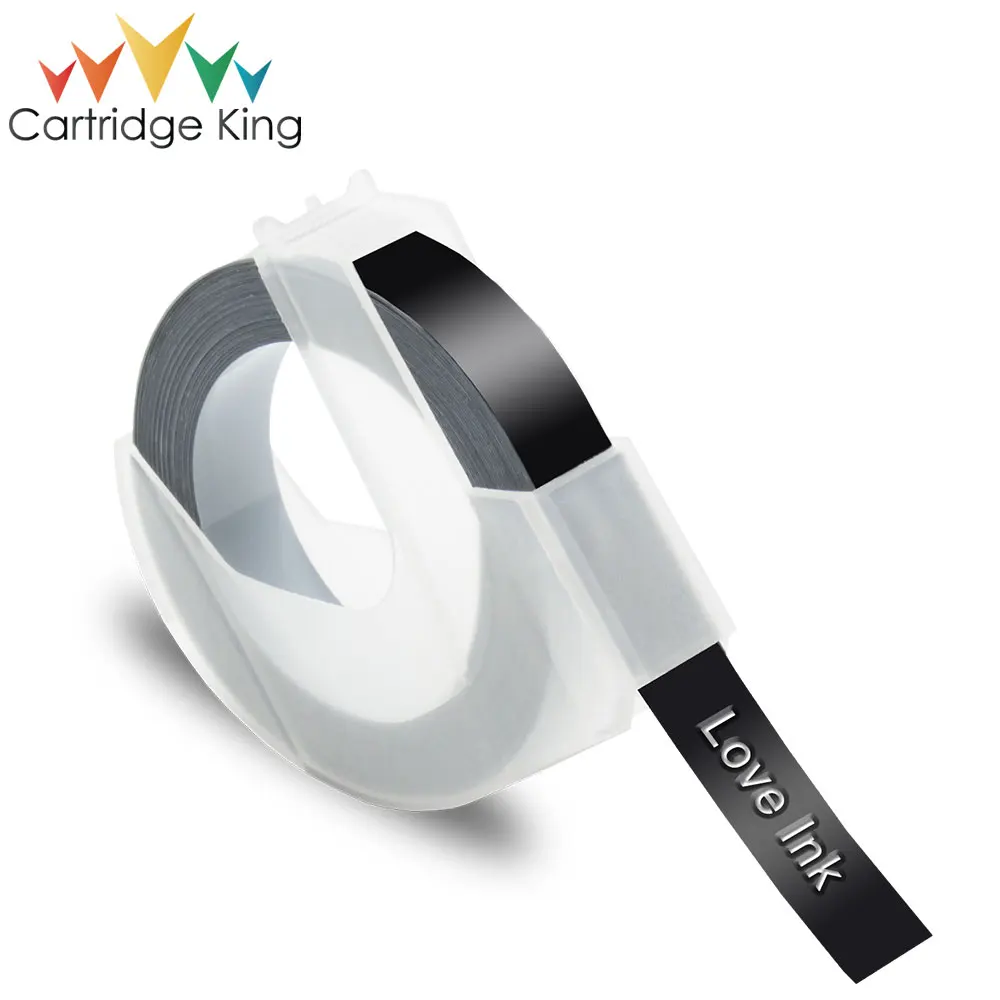 1 рулон 9 мм для Dymo 3D тиснения лента этикеток из ПВХ совместима с DYMO 1610 12965 1880 1540 Motex