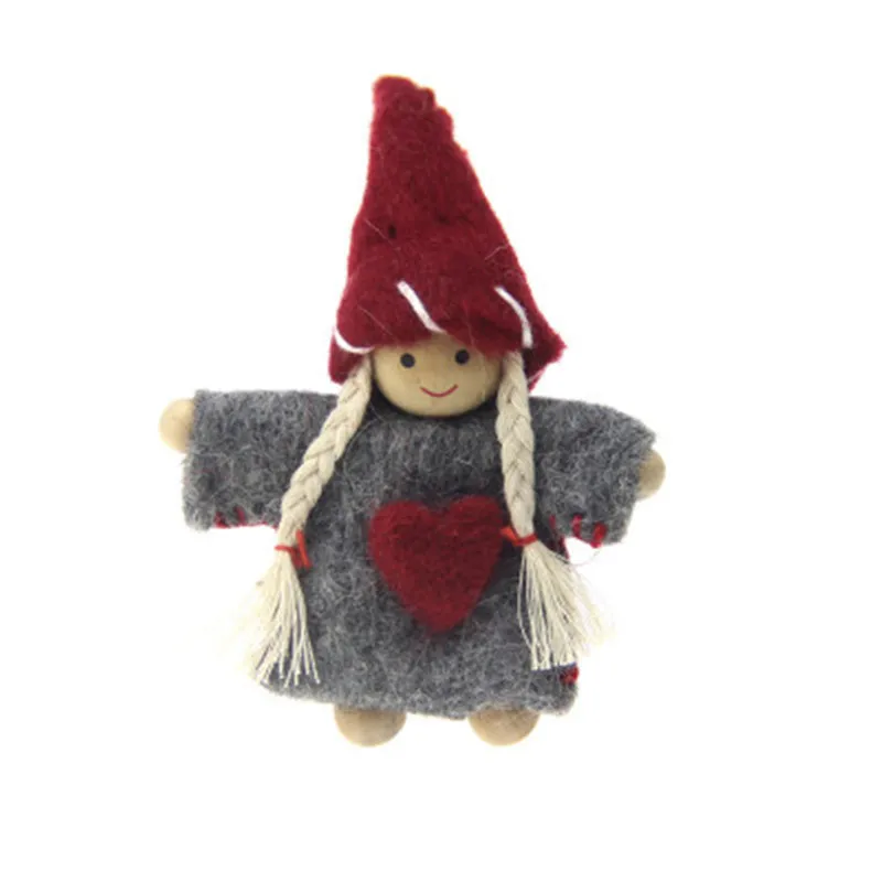 1 шт. маленький ручной Санта Клаус мужской и женский шерстяной войлочный подарок