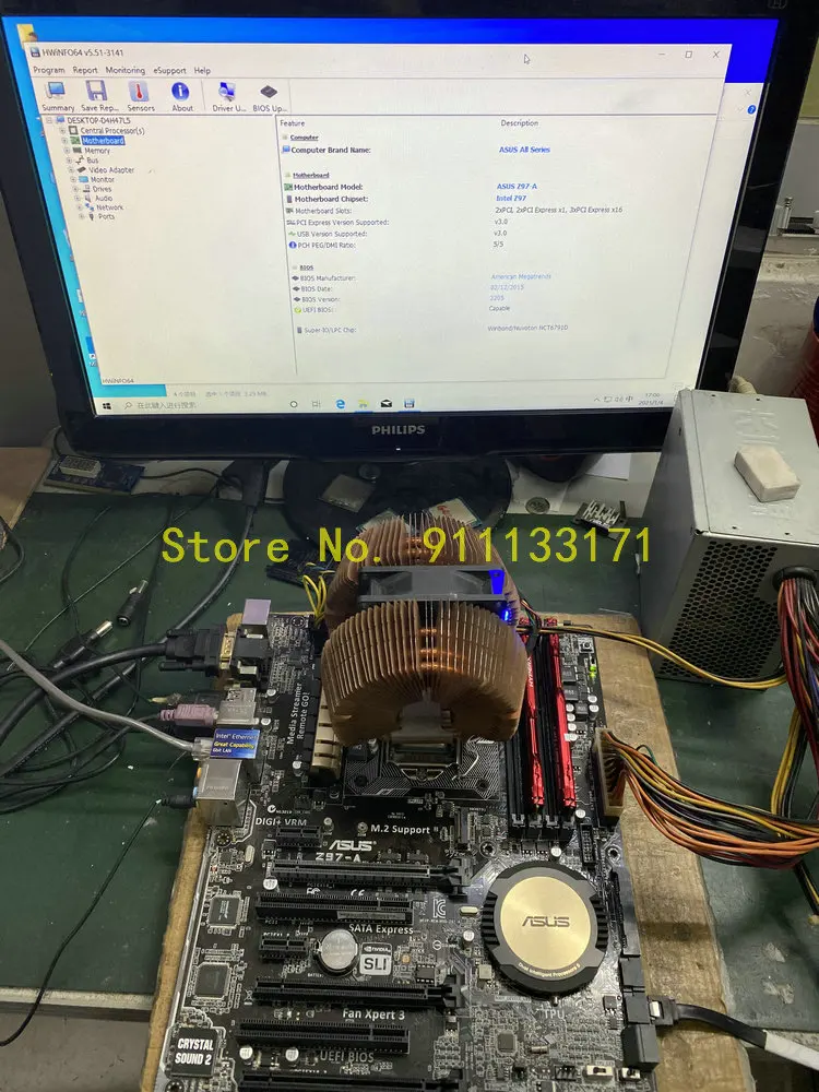Для ASUS Z97-A для настольных ПК Разъем LGA 1150 DDR3 32 Гб PCI-E3.0 Intel Z97 материнская плата с