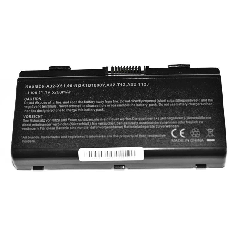 11.1V Laptop battery A31-T12 A32-T12 A32-X51 for Asus T12C T12Er T12Fg T12Jg T12Mg T12Ug X51H X51L X51R X58C X58L X51RL X58Le | Компьютеры