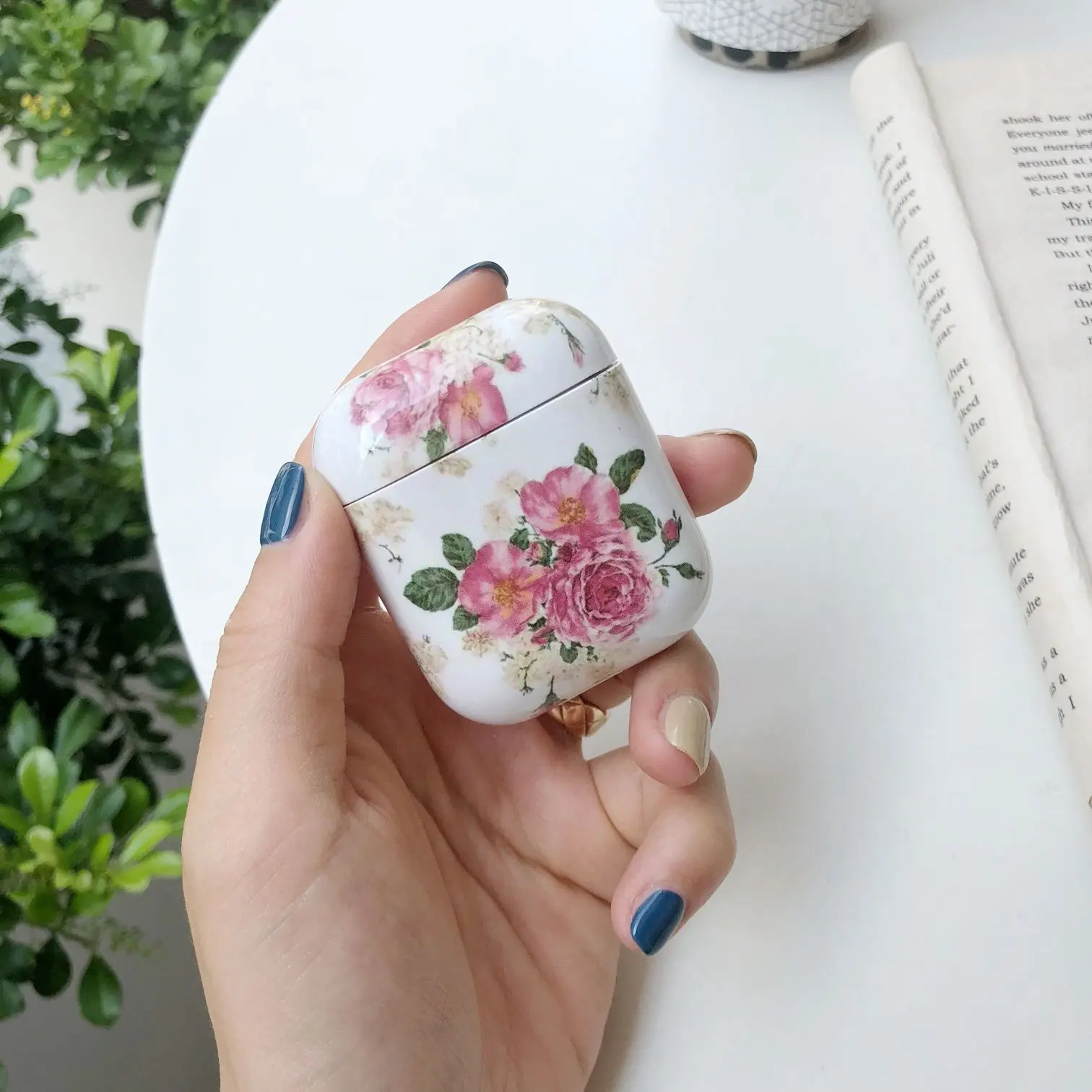 Чехол для AirPods, Роскошный чехол для наушников с розами для air pods, модный жесткий чехол для Airpods 1/2, Bluetooth, чехол для наушников