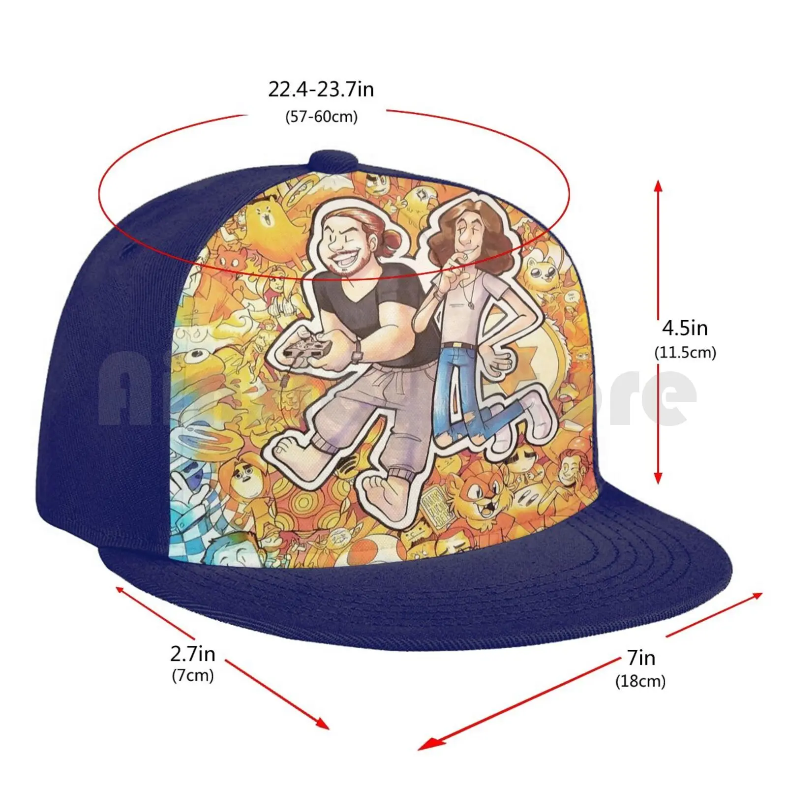 

Gromp Baseball Cap Unisex Mesh Casual Print Adjustable Game Grumps