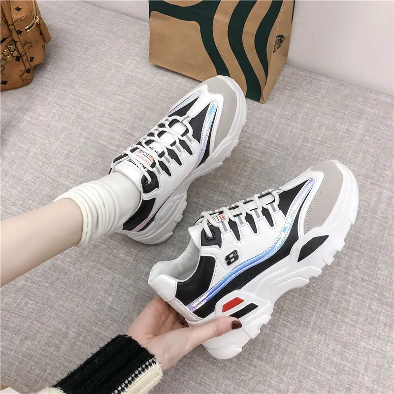 2020 новые массивные кроссовки женские модные удобные повседневные туфли на