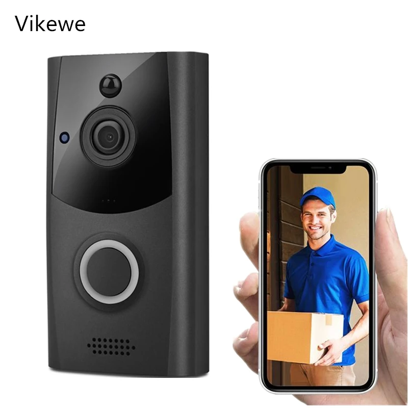 Умная WiFi видеокамера на дверной Звонок IP видео домофонный дверной звонок ночного видения дистанционное управление запись умная домашняя охранная система