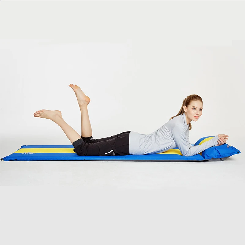 2019 горячий одиночный Автоматический надувной матрас с подушкой Открытый Кемпинг