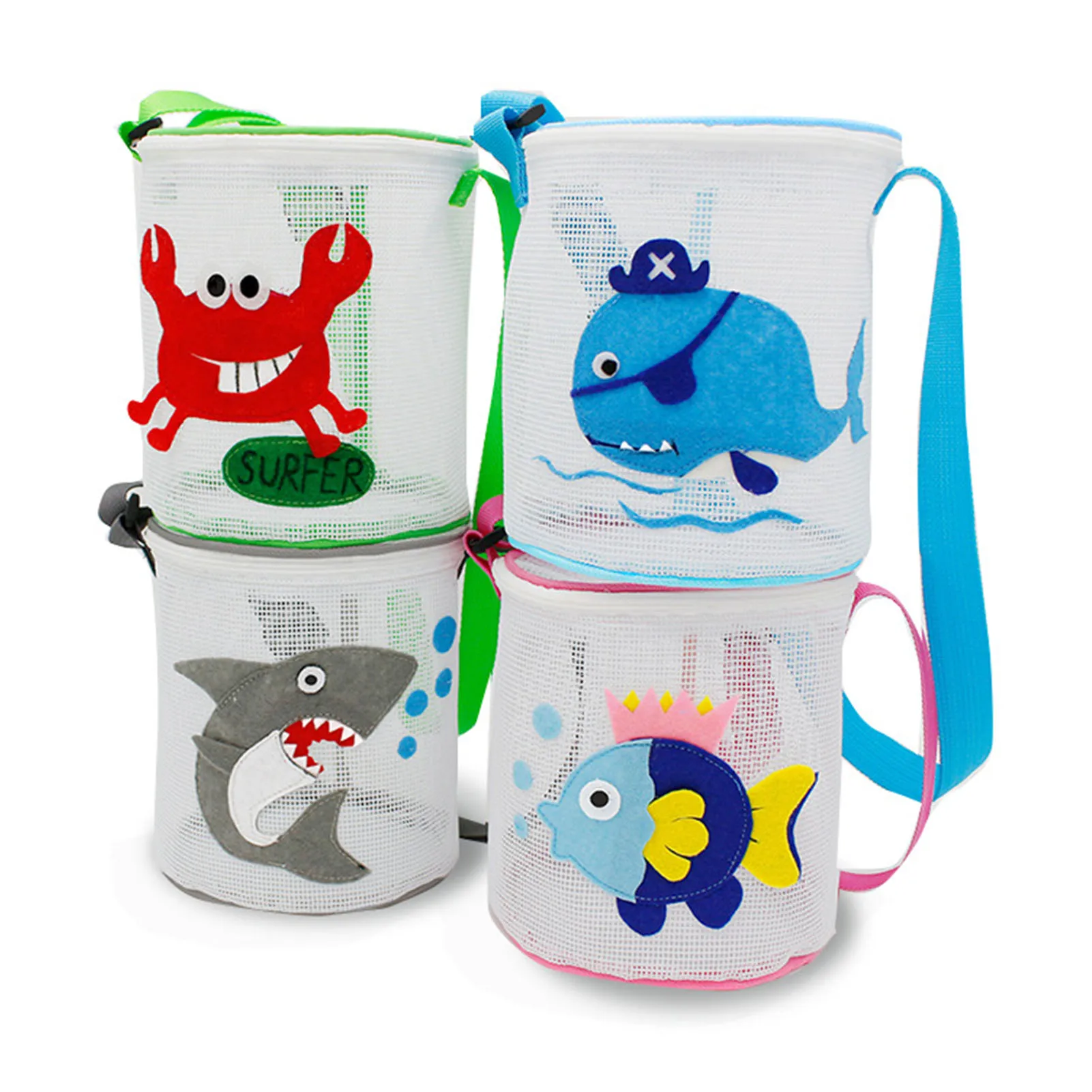 

Hot Children Sand Away Protable Mesh Bag Kids Beach Toys Clothes Towel Bag Baby Toy Storage Sundries Bags Women Cosmetic Makeup