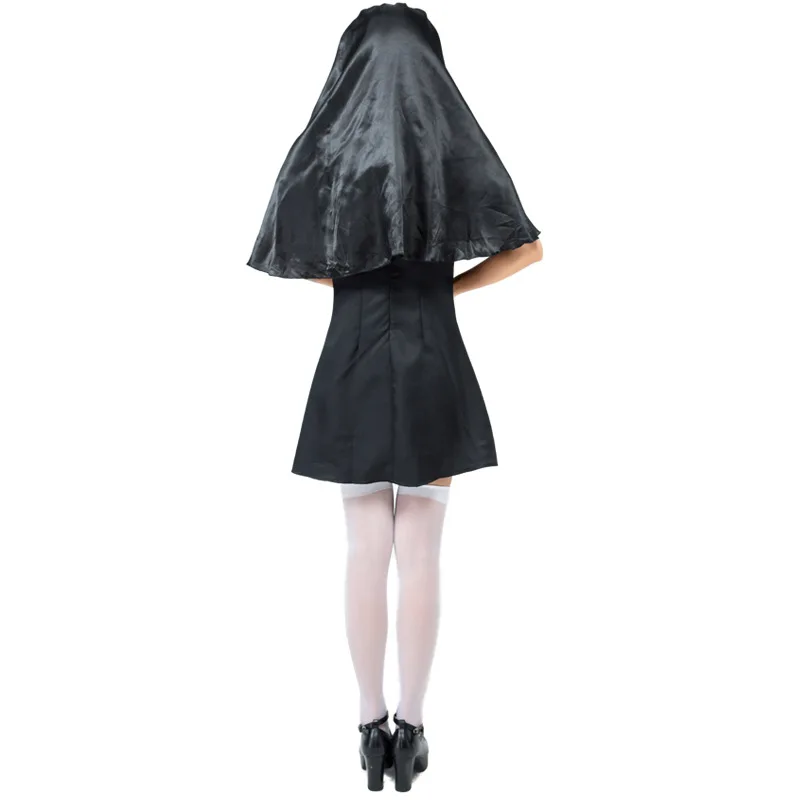 

Halloween Nun Suit Adult Choir Christian Cosplay Costume Stage Performance Costume