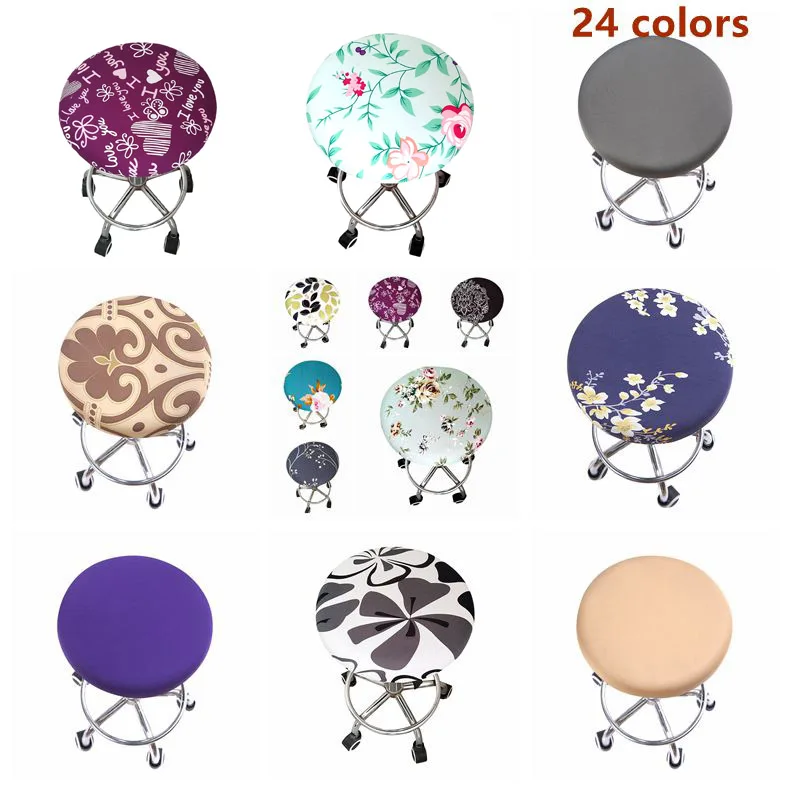 2019 круглый чехол для стула эластичный сиденья домашний кресла Круглый Барный