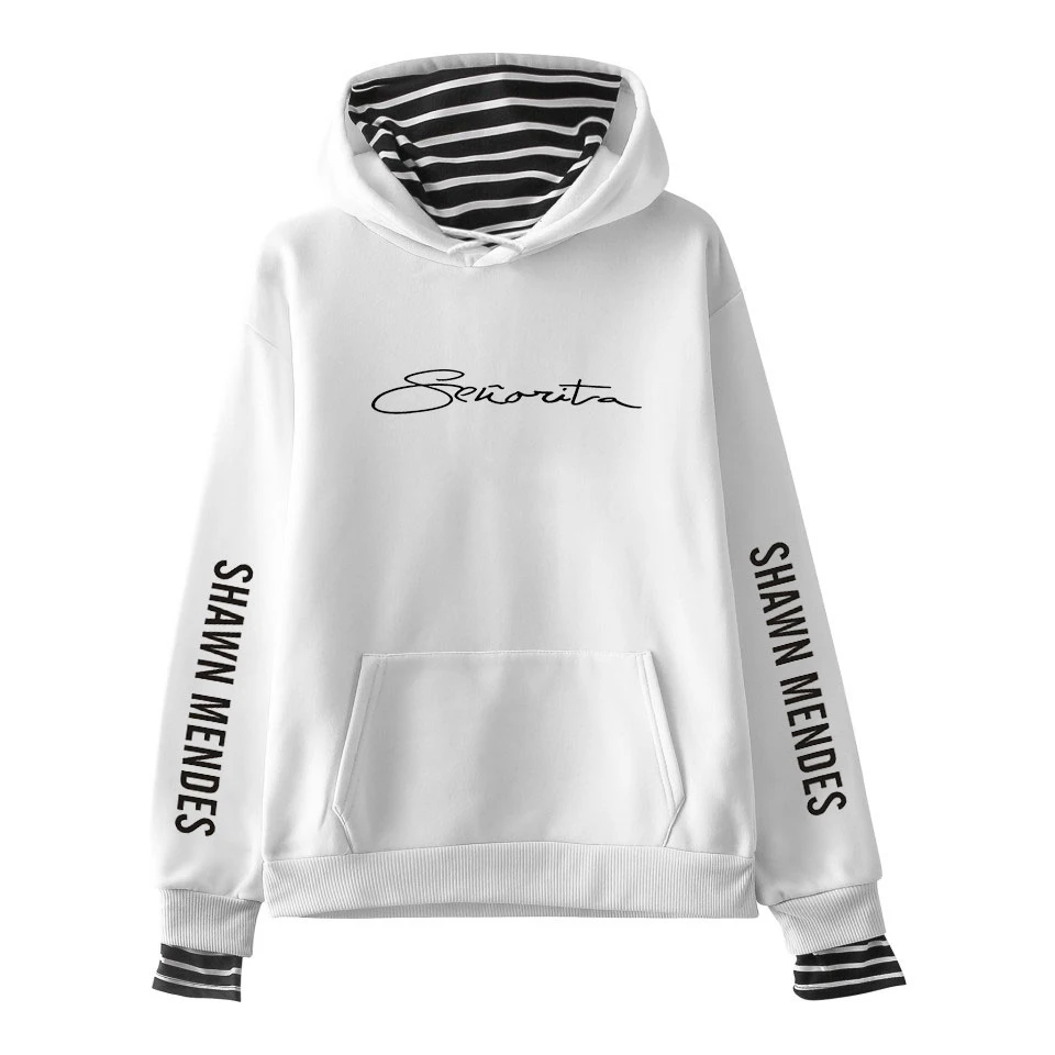 New shawn mendes Fake Two Pieces Hoodies Men/Women Autumn Winter Fashion Casual Sweatshirt Shawn Mendes Hip Hop Hoodie