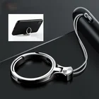 Металлический шнурок для ключей, ремешок для телефона, универсальные ремешки для ключей, ремешки для мобильного телефона на палец, подставка, аксессуары для huawei IPhone 12 11 7