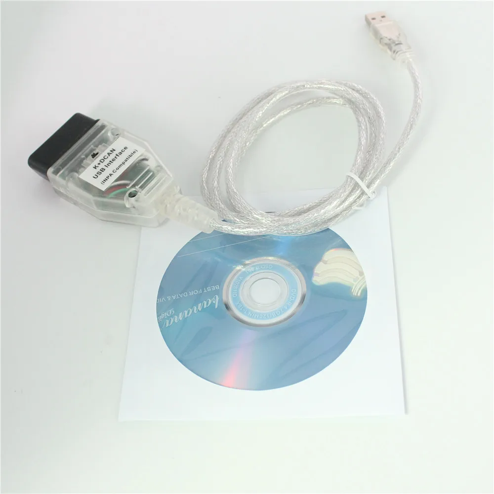 Диагностический сканер OBDII для BMW INPA K DCAN Switch USB интерфейс + Ediabas D CAN OBD2| |