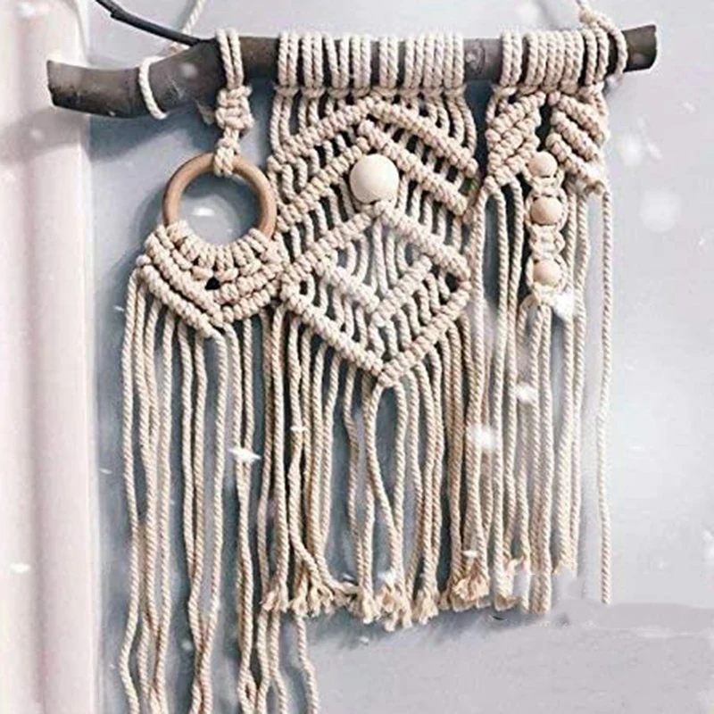 

Wood Ring Wood Stick for DIY Teether Macrame Kit Wall Hanging Plant Hanger