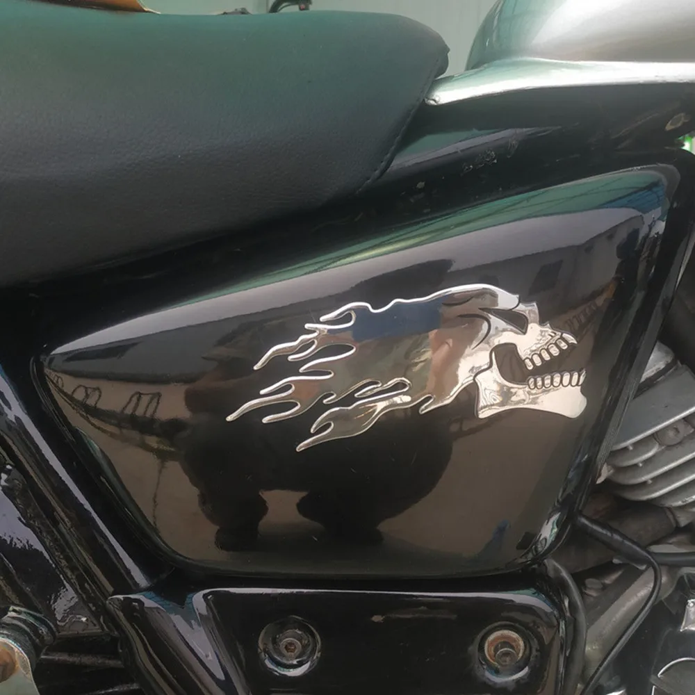 

2pcs 3D Car Sticker Motorbike Motorcycle Tank Gel Sticker Decal L/R Pair Auto Decoration Auto Replacement Parts