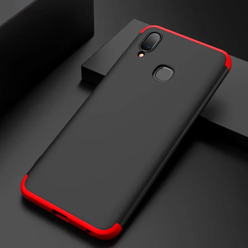 Vivo Y91 Y93 Y95 360 чехол 360 градусов полный чехол матовый чехол для Vivo Y 91 93 95 VivoY95 VivoY93 противоударный чехол со стеклянной пленкой