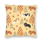 Держатель-Французский бульдог Чарльз спаниель осенью наволочка домашний декор Пёс из мультфильма подушки Чехол Подушка для автомобиля двухсторонняя печать