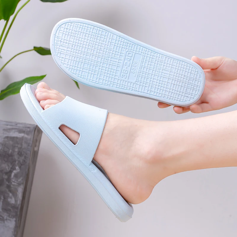 2021 Summer Women Indoor Slippers Floor Flat Shoes Indoor Flip Flops Female Non-slip Bathroom Home Slippers Zapatillas De Hombre