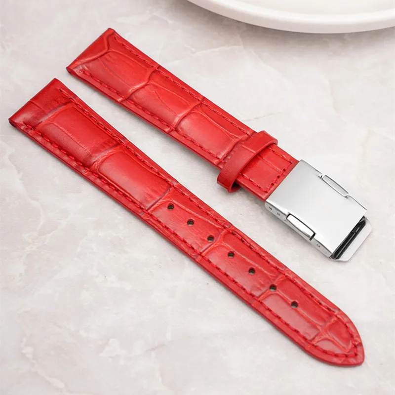 14mm 15mm 16mm 18mm Leather Watch Band Women Watch Strap Bracelet Steel Buckle Watchband for Casio Sheen Series 5012 5010 5023