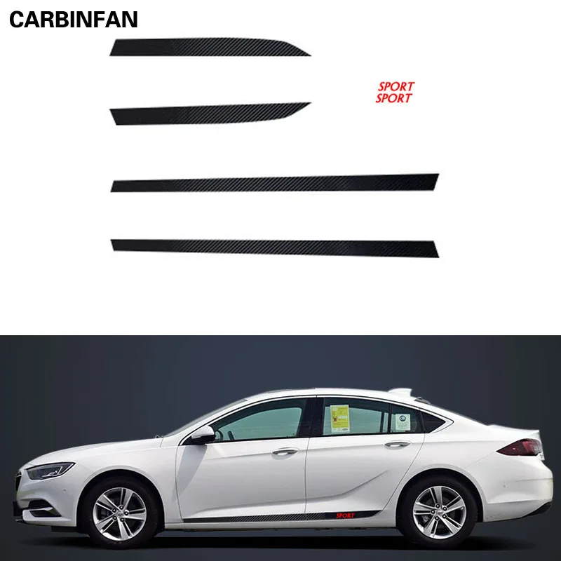 Car Styling Carbon Fiber Decal Side Skirt Sticker Automobiles Accessories For Buick Regal Opel Insignia 2017 2018 2019 | Автомобили и