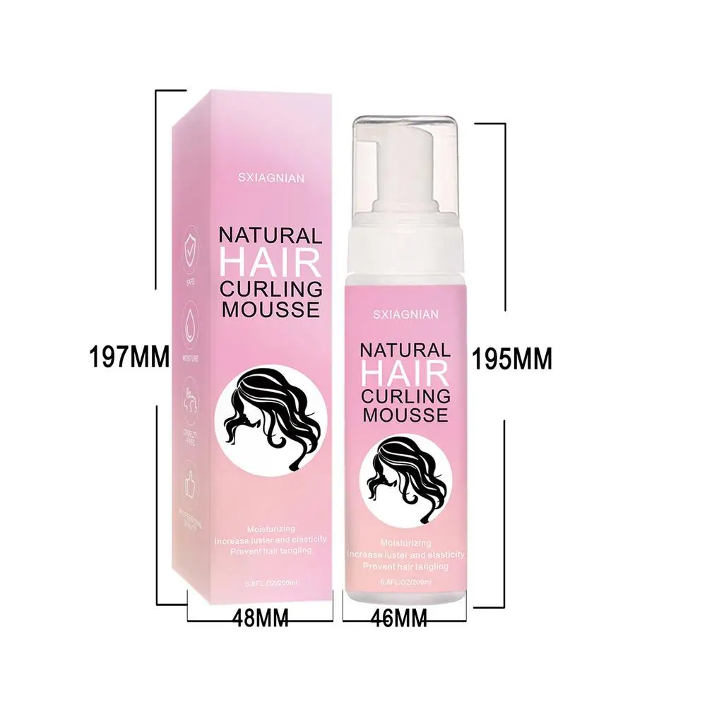 

Hot Sell Anti-Frizz Hair Mousse Styling Define Curly Hair Finishing Fixative Hair Foam Mousse Strong Hold Hair Mousse Curly