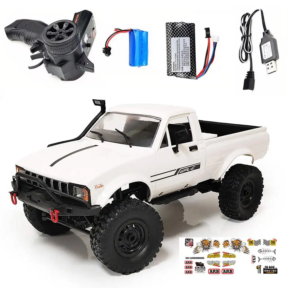 WPL C24 RC Car 1:16 2.4Ghz 4WD Crawler RTR Radio Control Full Proportional Vehicle with Two/Three Battery | Игрушки и хобби