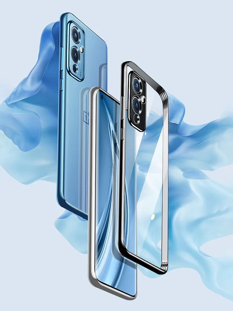 Coque Оригинальный чехол для телефона Oneplus 8 9 Pro 8T 9R покрытие прозрачный