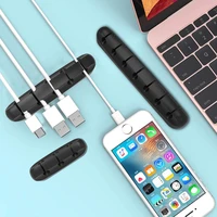 cable holder clips silicone cable cord wire organizer usb winder desktop tidy management clips holder for headset keyboard mouse