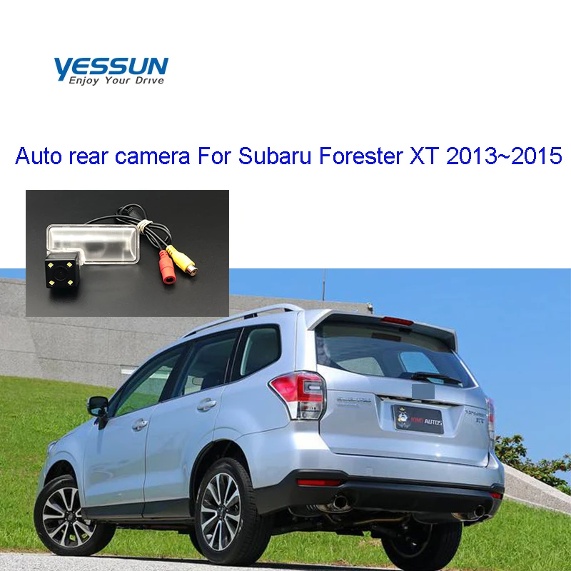 

Yessun License Plate Rear View Camera 4 LED Night Vision camera For Subaru Forester XT 2013~2015 back camera