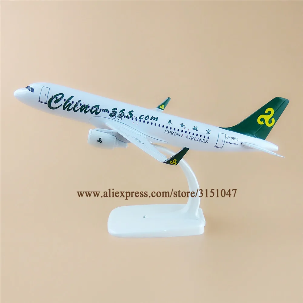 

20cm Air China-SSS Spring Airlines A320 Airbus 320 Airplane Model Plane Alloy Metal Aircraft Diecast Toy Kids Gift