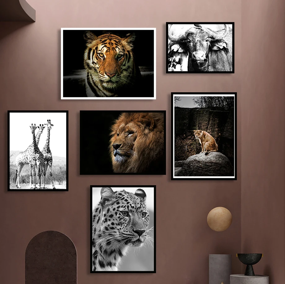 Фотообои с изображением жирафа леопарда коровы  Дом и