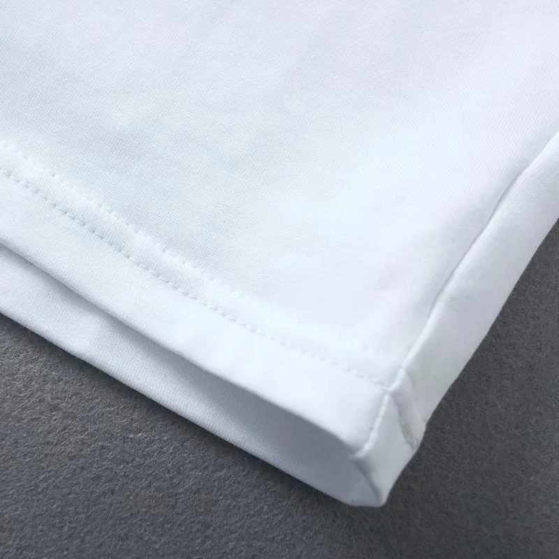 Женская футболка с круглым вырезом GOPLUS черно-белая коротким рукавом летняя