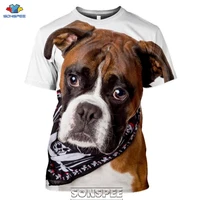 sonspee animal boxer dog 3d print mens t shirt plus size fashion casual o neck short sleeve men women funny tees tops clothing