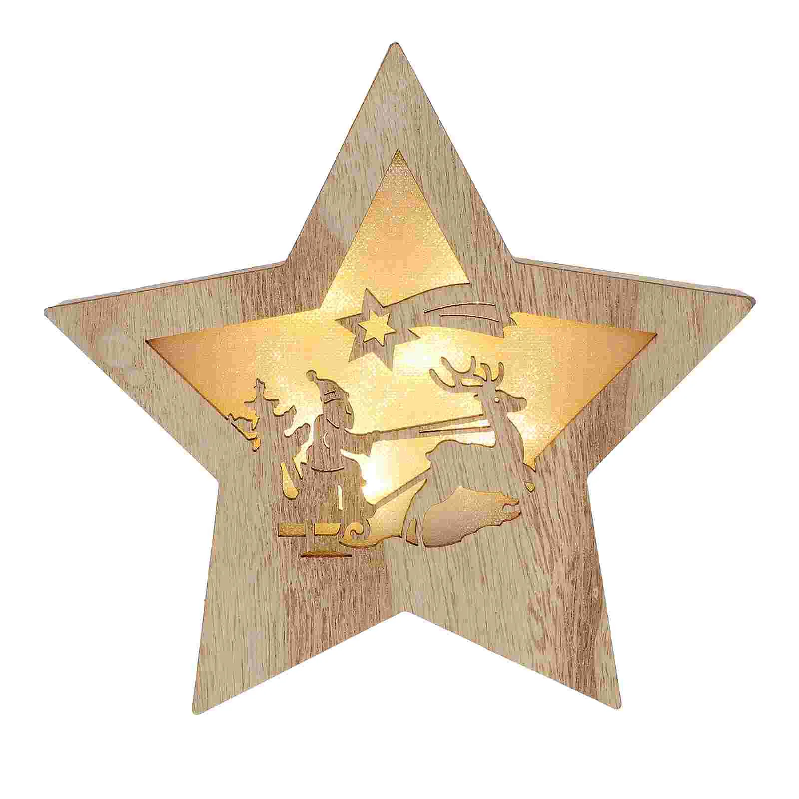 1 шт. деревянное светящееся Рождественское украшение | Дом и сад