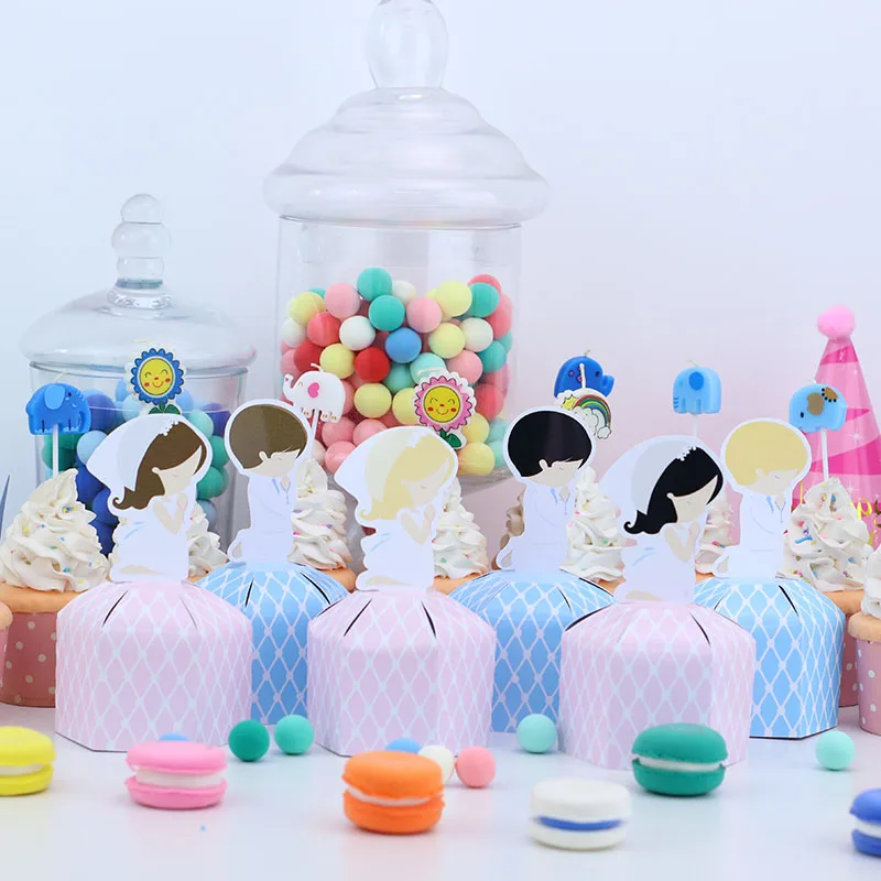 

My First Communion Favor Box Candy Box Gift Box Cupcake Box Boy Kids Birthday Party Supplies Decoration Event Party Supplies